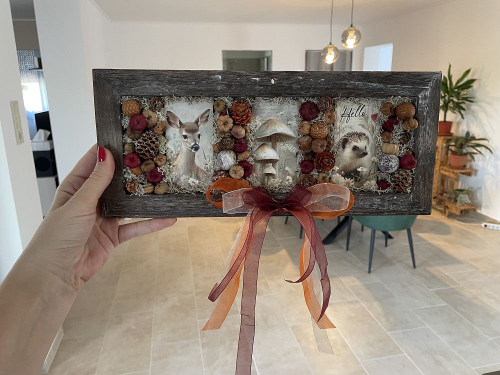   Erdei Pillanatok – DIY Csináld Magad Fal- vagy Ajtódísz (35×15 cm)
