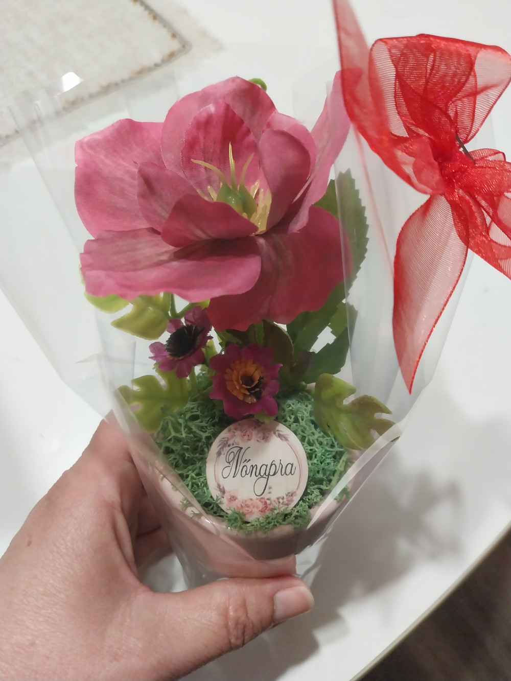 Nőnapi ciklámen köszöntő
