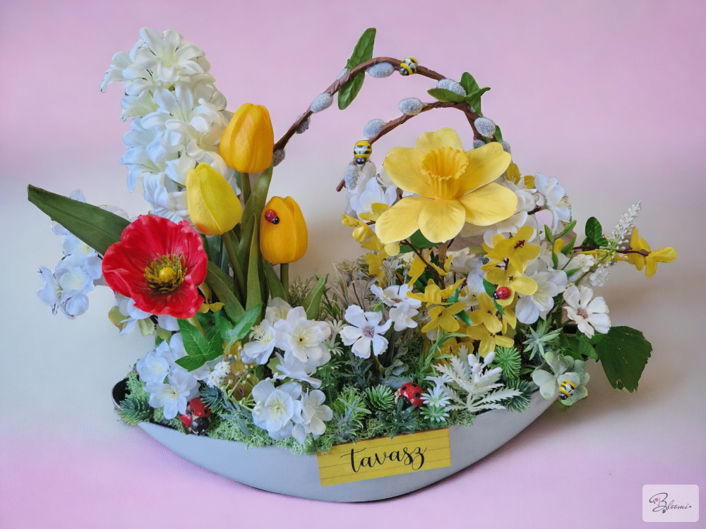 Tavaszi Asztaldísz "Virágözön"