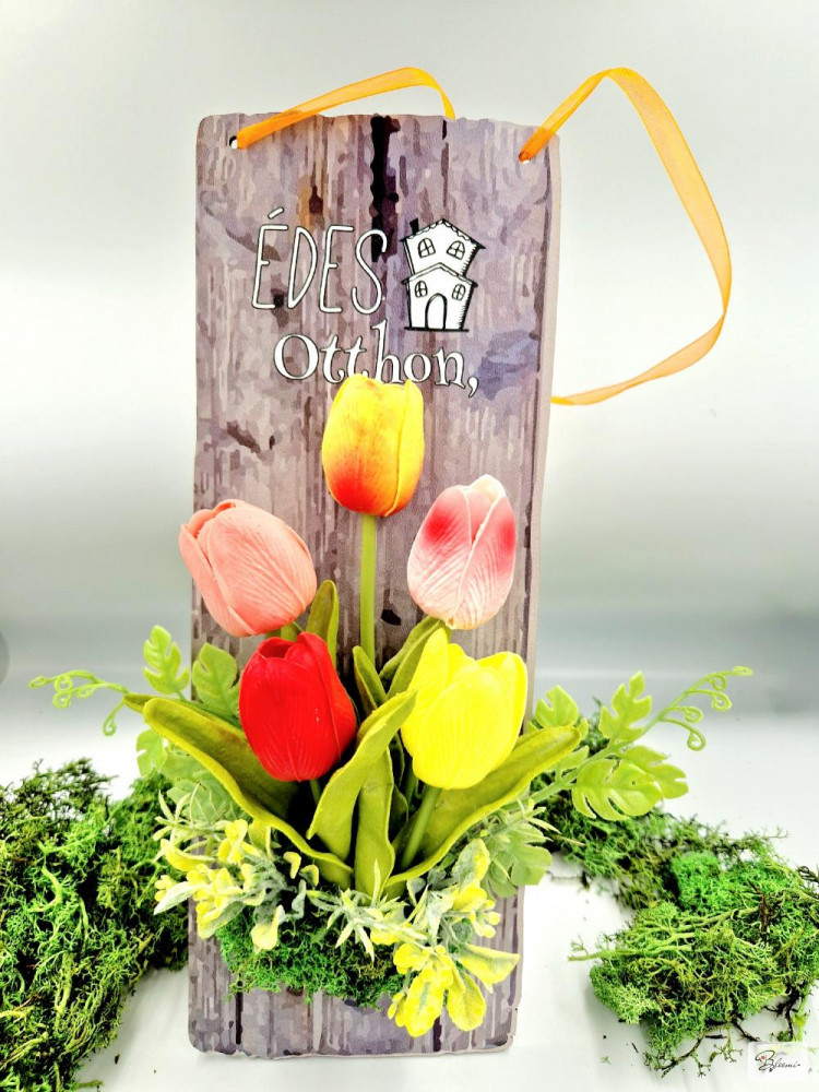 Tavaszi kopogtató 5 tulipános