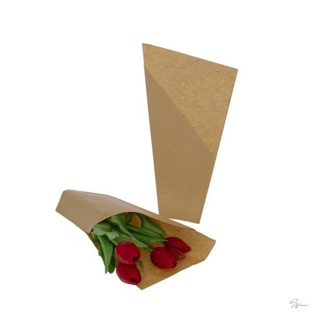 Csomagolópapír vágott virághoz 17x8x30cm natúr S/50