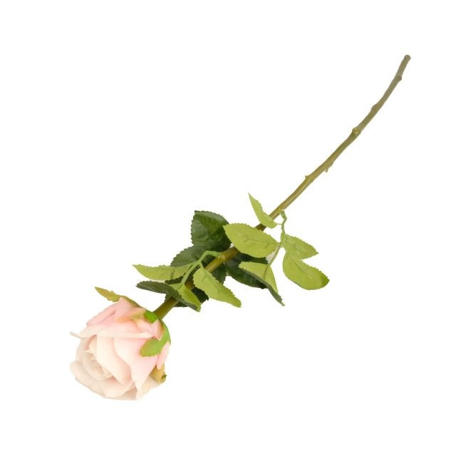Selyemvirág rózsa 65cm halvány rózsaszín
